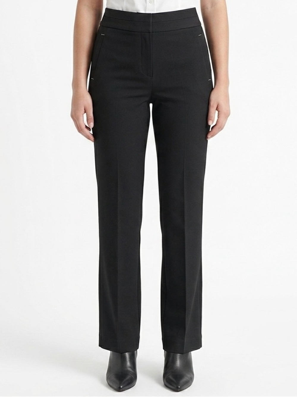 SIGNATURE by Reitmans Black Bootcut Dress Pants Trouser Size 10 Regular Workwear
